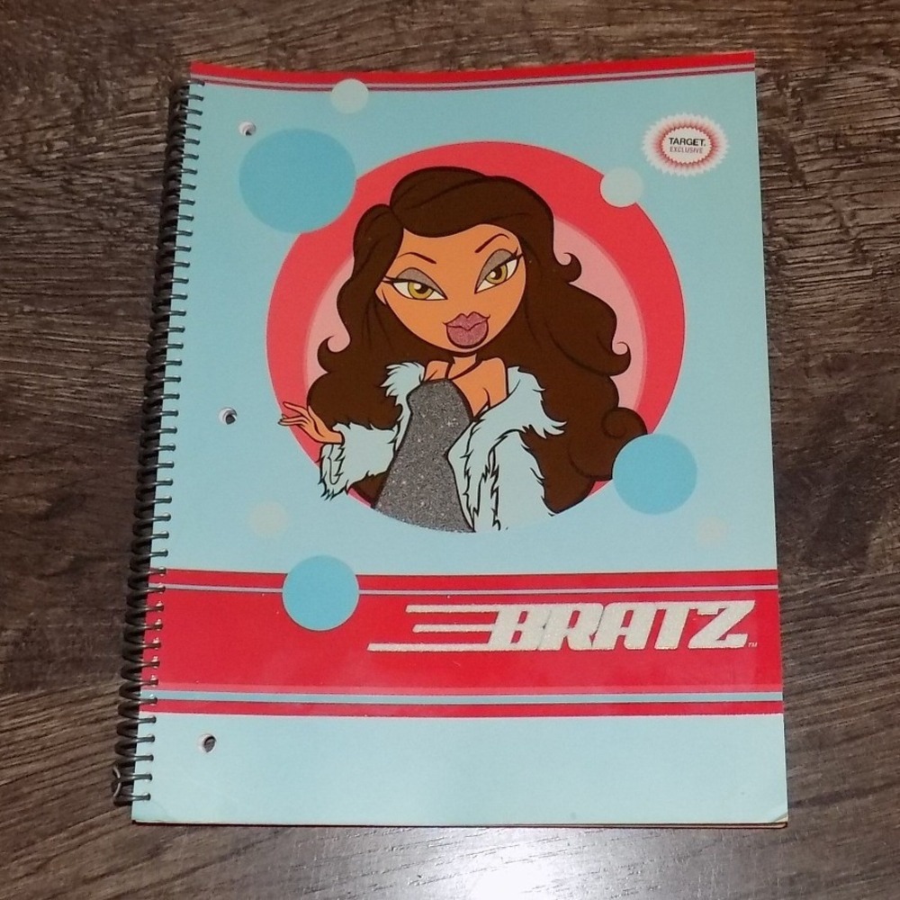 Bratz Spiral Notebook Yasmin Target Exclusive Blue Red Good Y2K Stationery